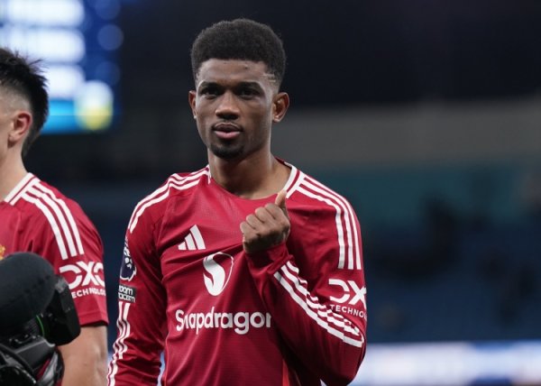 阿玛德为曼联打进的英超10球全部在下半场，创造赛事历史记录